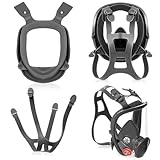 Joyfolk 2 Pcs Compatible with 6000 Series Rubber Ring and Head Harness Strap for Full Facepieces Respiratory Protection Cover Replacement Part