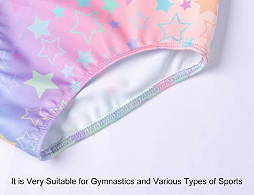 Girls Gymnastics Leotards Size 5-6 Years Old Long Sleeve Rainbow Star Classic Winter Practice Team Gym Outfits For Tumbling Class #TOP5