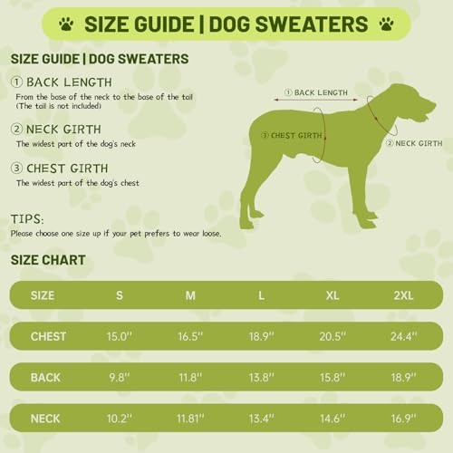 Image of Small Dog Thermal Pullover Sweater, Classic Turtleneck Cable Knitwear Dog Clothes for Cold Weather Warm Pet Clothes for Chihuahua, Bulldog, Dachshund, Pug Hot Pink XX-Large