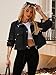 UEAL Bomber Jacket Women Trendy Early Fall Fashion Full Zip Light Cropped Jackets 2026 Medium Black