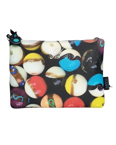 Sac pochette Gabs M multicolore, la maroquinerie d'exception au design graphique unique