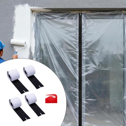 Cremallera antipolvo resistente de metal recubierto de plástico duradero 4