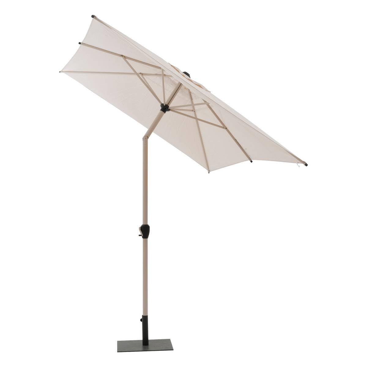 Hespéride - Parasol Droit Rectangle Loompa - 3x2m - Protection UV, Toile Amovible Déperlante et Inclinable - Structure Acier Traité Antirouille