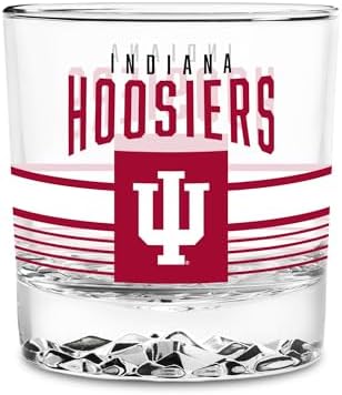 Rico Industries NCAA 11.5oz Rocks Glass – Heavy Base Clear Glass ...