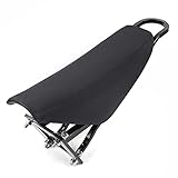 RustyVioum Motorcycle Front Bike Seat, Motorcycle Bicycle Luggage Rear Seat Saddle High Stability Stealth Bomber Frame for Electric Mountain Bikes, Beach Bikes, Motorbikes
