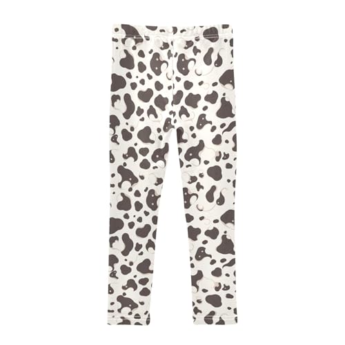 KLL Cow Spot Black and Whitoddler Baby Girl Legging Fashion Full Length Dance Pants Running2