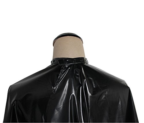 Smarthair Professional Salon Cape Polyester Haircut Apron Shampoo & Chemical Resistant Haircut Cape,54”X62”,Black,C007013C-B #TOP3