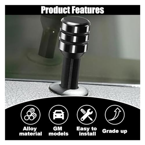 image for GLSOWEE 4PCS Car Door Lock Knobs, 1.96×0.47 Inch Door Lift Bolt Auto 