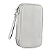 AFXGUSD Portable Organizer for Travel Cables and Accessories Storage Bag for Chargers and Data Cords, Medium Gray
