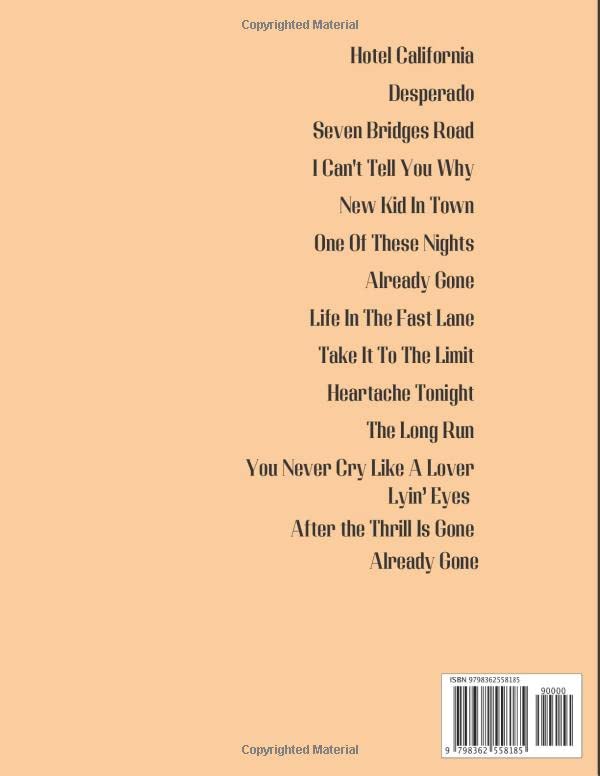 Eagles Easy Guitar Book: Collection of 15 Songs - Image 2