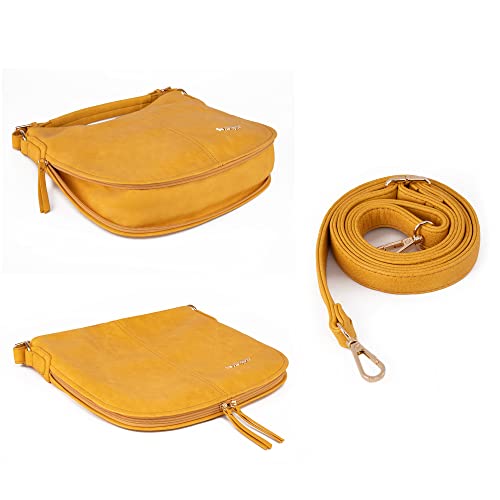 Wrangler Purses And Handbags For Women Hobo Bags Vegan Leather Crossbody Shoulder Bags Women Tote Bags Wg16-1022Yel #TOP4