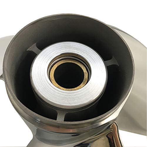 Image of Stainless Steel Propeller 13 1 /2x15 14x17 14x19 14x21 13 7 /8X15 for DF70 /80 /90 /100 /115 /140 Suzuki Outboard 15 Spline Tooth RH