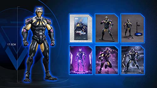 Hosie 7 Inch Blackpanther Action Figure (1/10 Scale) Exquisite Painting 20 Joints Movable Toy With Lots Of Accessories #TOP6
