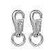 LYMFHCH 2 Pack Hammock Chair Swivel Hook - 500LB Weight Capacity for Indoor and Outdoor