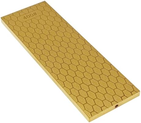 Diamond Sharpening Stone 400/1000 Grit - 8 Inch Two-Sided Whetstone With Non-Slip Holder For Knives & Tools