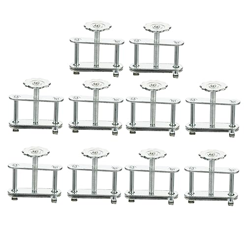 GLEAVI 10pcs Adjustable Swivel Screw Laboratory Tubing Clamps with Double Bracket Feet for Stable Flow Control and Leak Prevention in Experimental and Industrial Use