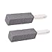 SIVENKE 2pcs Bimsstein Reinigungsstein mit Griff Toilette Putzstein Flecken Remover Reiniger für Grill/Küche/Bad/Pool/WC