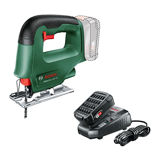 Bosch Home and Garden 0603012000 Scie sauteuse sans Fil Bosch-EasySaw 18V-70 + Kit de démarrage Bosch - Pack batterie et chargeur pour outils sans fil 18 V