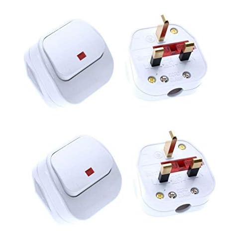 SUPERTOOL 3 Pin Switched Mains Plug with Neon Light Cover