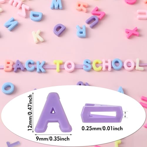 Augshy 700Pcs Large Alphabet Letter Beads for Chunky Jewelry Crafts by Augshy - Image 2