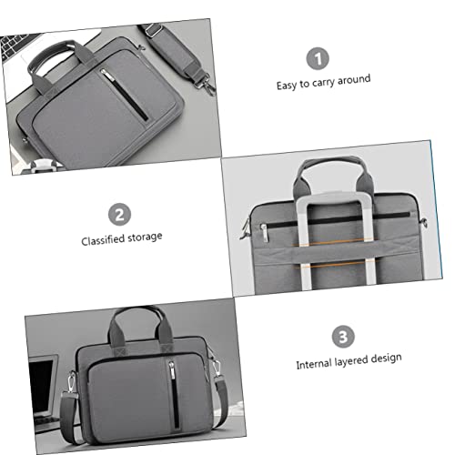 Maletas bolsa de computadora Gadpiparty impermeable con protección antigolpes para oficina 7