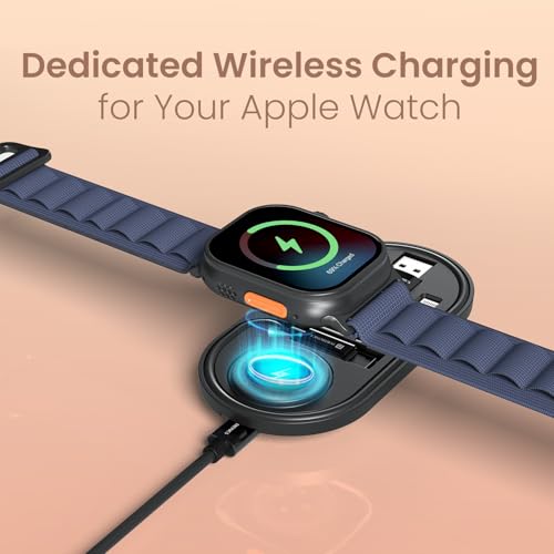 Image of Portronics Snapcase 6 60W Multifunctional Fast Charging Data Cable Kit with Wireless Watch Charging Slot, Conversion Set USB A & Type C to Type C /Lightning, Data Transfer, Sim Storage, Sim Eject Pin
