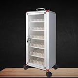 Locker móvil de teléfonos celulares, gabinete de teléfono de teléfono móvil portátil gabinete de gestión de teléfonos con Ruedas para Estudiantes de Escuela y empleados de la compañía es fácil de
