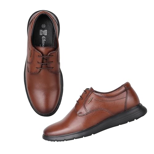 Image of Red Chief Genuine Leather Formal Derby Shoes for Men | Lace-Up Shoes for Men | RC3978LR