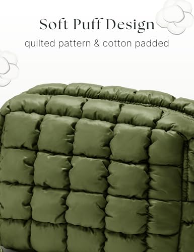 Quilted Travel Duffle Bag Large Weekender Bag Puffer Overnight Bags & Quilted Makeup Bag Puffy Cosmetic Bag Cute Puffer Travel Toiletry Bag for Women Girls4