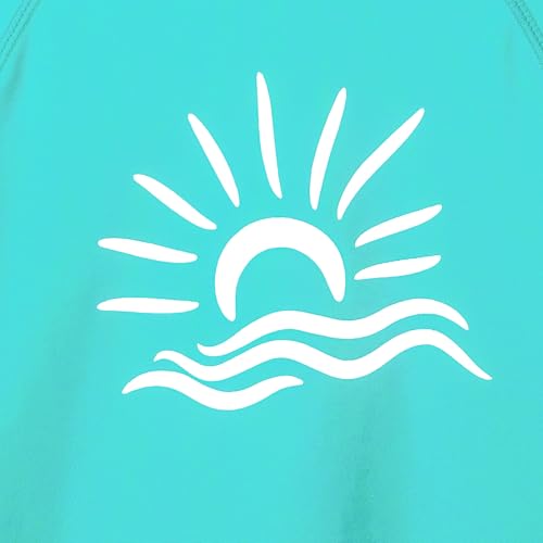Image of TFJH E Girls & Boys Long Sleeve Rashgurad Swimsuit UPF 50+ Kids Swimwear Sunsuits