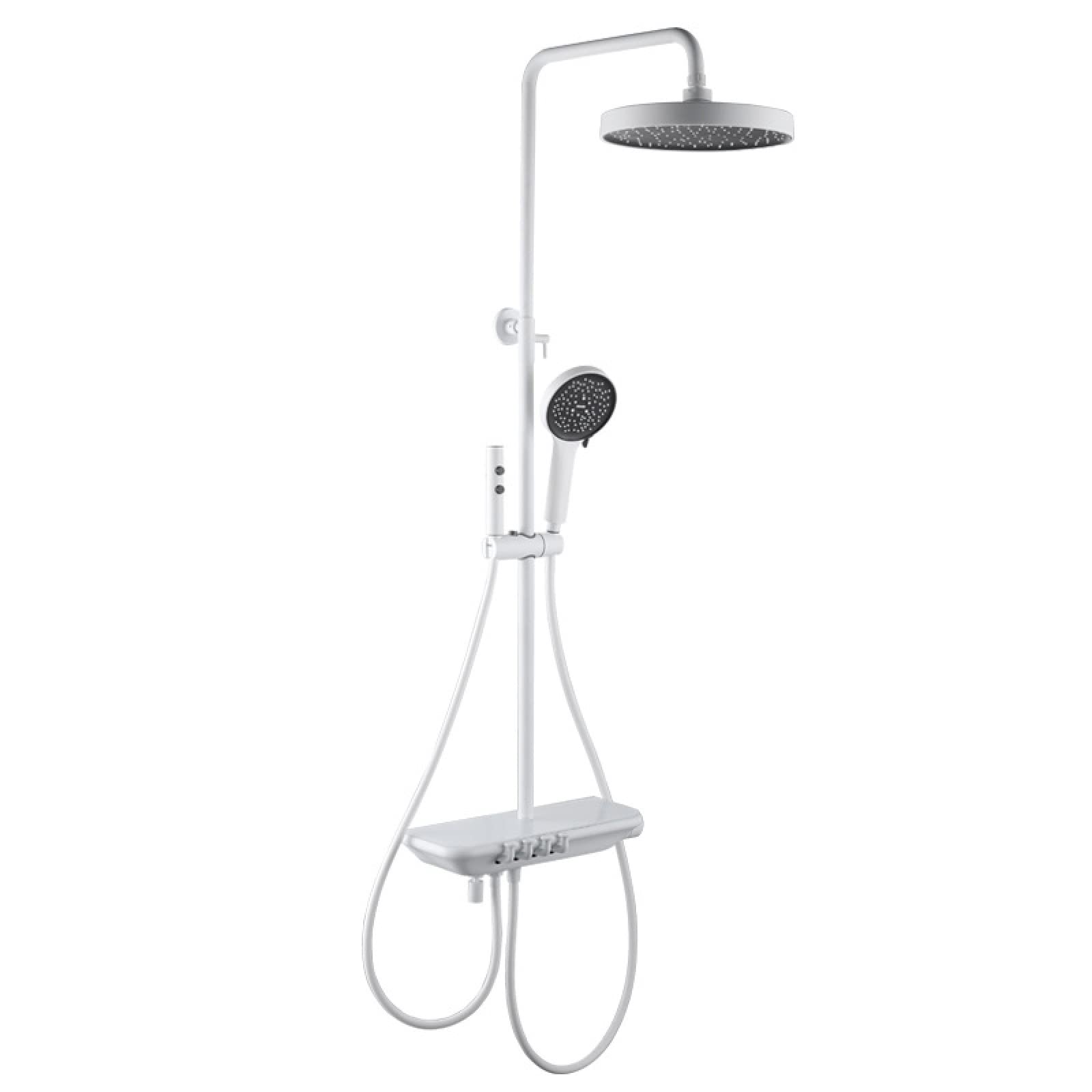 Ensemble de douche blanc pour transformer votre salle de bain en spa privé