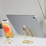 ROPOSY Cell Phone Stand for Desk, Gold Cell Phone Holder Desk Accessories - Image 6