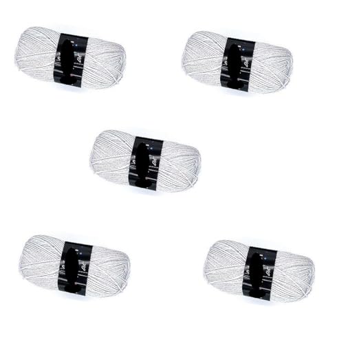 Lexicon Select Pack of 5 x 100g Balls Double Knitting Wool - Mother of Pearl