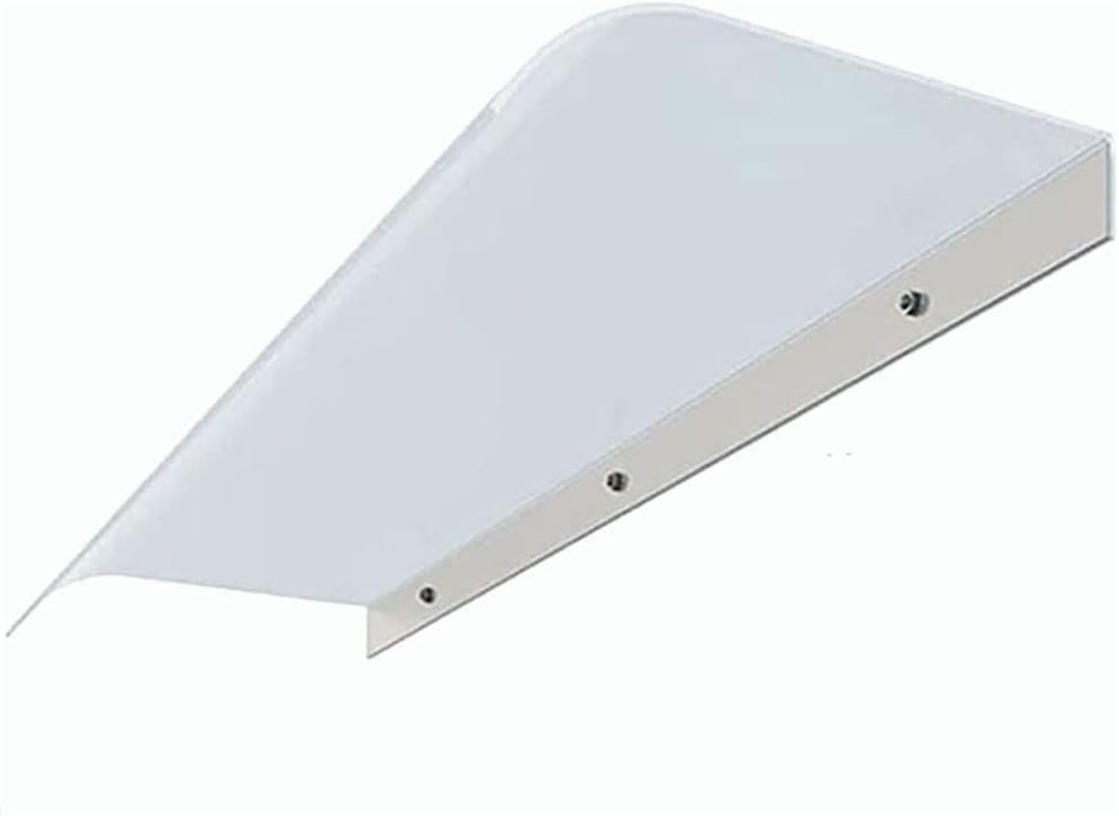Auvent de porte extérieur design élégant à toit transparent