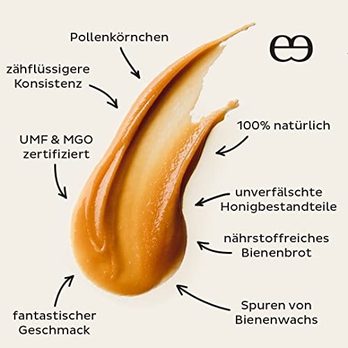 Steens Manuka Honey MGO 515+ - rein roher 100% zertifizierter UMF 15+ Manuka Honig - abgefüllt und versiegelt in Neuseeland - höchste Qualitätsstufe - 225 g
