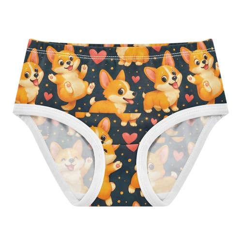 Joisal Cute Cartoon Dogs Girls Underwear Toddlers 2t Cotton Cute Panties Girl Print Briefs Undies Kids