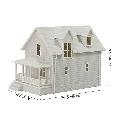 O Scale Model Blank Buildlings Kit Unassembled House for Model Train Layout JZ01JJ (O Scale-1 Unit) DIY Christmas Village Room