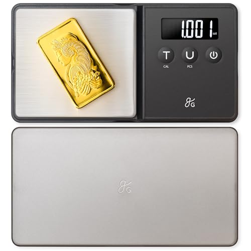Greater Goods Precision Pocket Scale - 300 x 0.01g, Digital Milligrams Scale with 6 Units for Jewelry, Coins, Herbs, Food and Small Precise Things