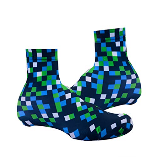 Cubrebotas Ciclismo Azul Verdes XL miniatura 1