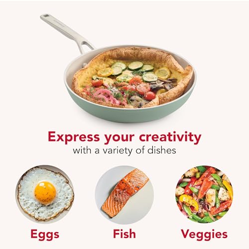 Image of KitchenAid Hard-Anodized Ceramic Non Stick Frying Pans, 10 inch Cardamom