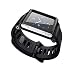 Charberry 2019 Black Aluminum Silicone Mix Multi-Touch Watch Band for iPod Nano 6/6th (A)