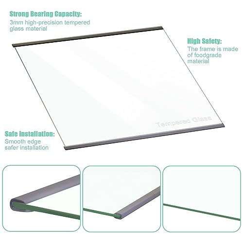 image for FBULWSEC W11188040 Refrigerator Fresh Food Upper Glass Shelf, Fridge T