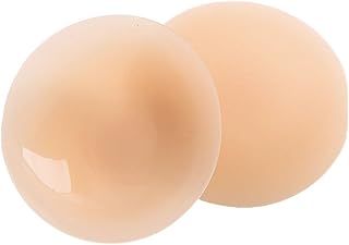 Protetor De Mamilo Weemsbox Par Tapa Mamilo Bico do Seio Aréola Flexível Silicone Reutilizável Lavável Adesivo Bege