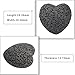 mookaitedecor Healing Crystals Heart Shape Black Lava Rock Gemstone Pocket Stone Chakra Reiki Balancing 0.9 Inch(Pack of 10)