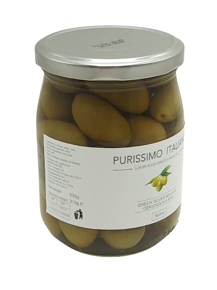 Belle Cerignola Green Olives 580g