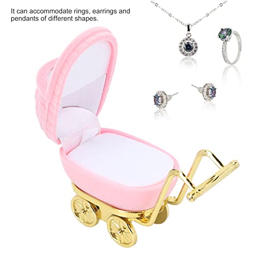 Boîte à bijoux poussette flexman couleur pêche aux finitions soignées pour collier de valeur - 8