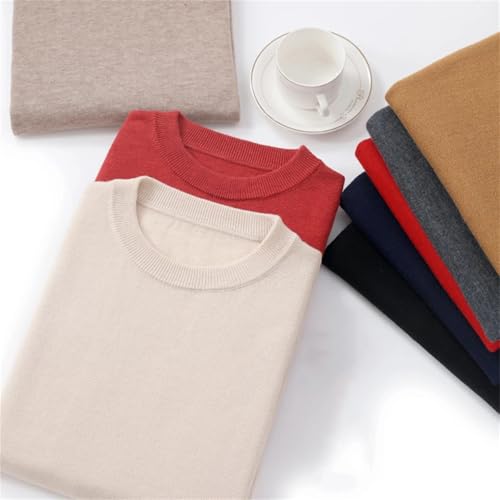 Men’S Casual V-Neck Pullover Sweater Lightweight Thin Wool Long Sleeve Loose Fit Knit Jumper Tops3