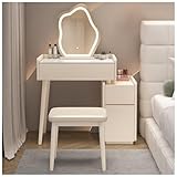 Say goodbye to clutter! This dressing table is divided into several storage areas. You can place cosmetics, jewelry or other things according to your needs. It can also be used as a desk. It is the perfect addition to any room!