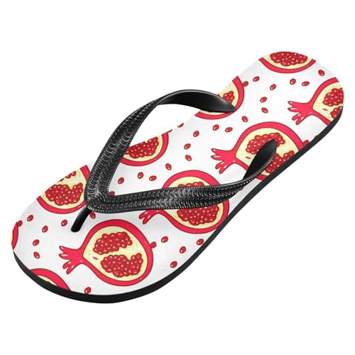Sinestour Pomegranate Red Flip Flops for Beach Thong Sandals Anti-slip Lightweight Beach Slippers for Summer Swim Travel2