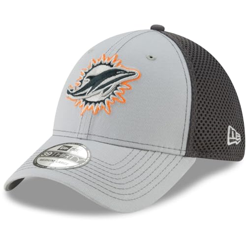 New Era 39Thirty Stretch Mesh Cap - Miami Dolphins - L/XL